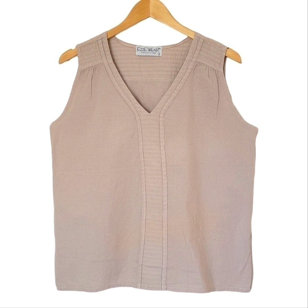 EZZE Wear Cotton Tank Top | size SMALL